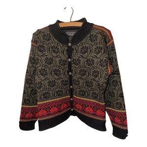 Dale Of Norway Ladies Wool Cardigan Sweater S